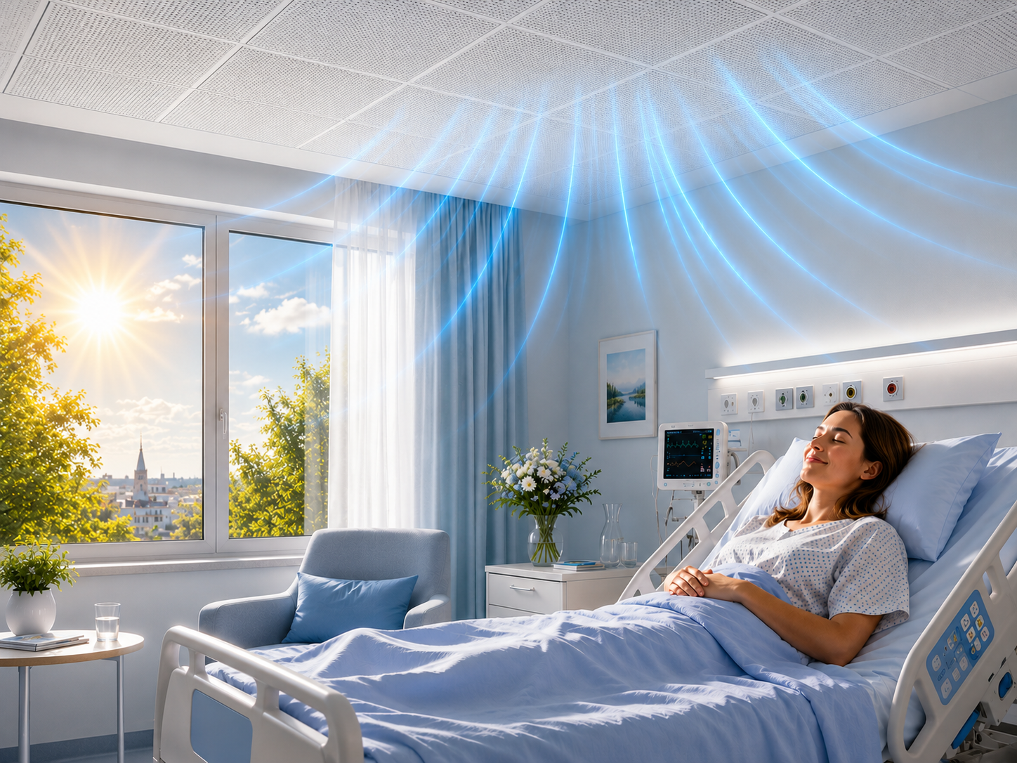 Innovative Kühldecken sorgen in den neuen Kliniken Calw für angenehmes Raumklima
